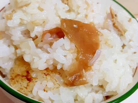 ツナ缶としらたき入り爽やか梅風味の炊き込みご飯♪